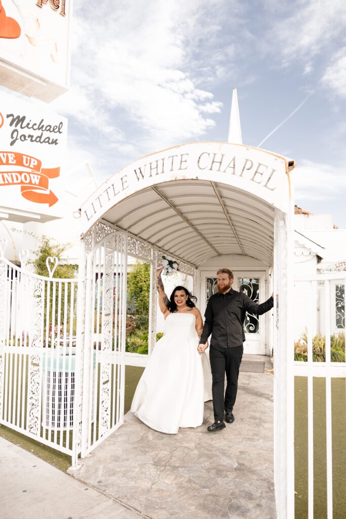 An intimate ceremony at The Little White Chapel