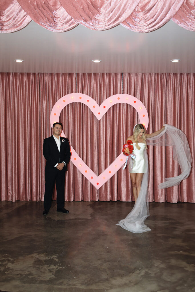Bride and grooms Sure Thing Chapel elopement in Las Vegas 
