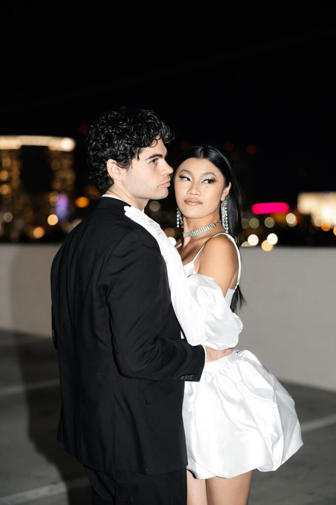 Couples photoshoot at Palms Rooftop in Las Vegas