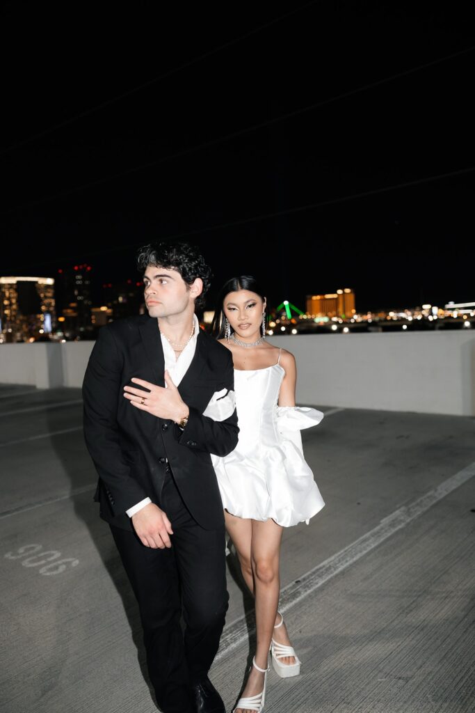 Couples photoshoot on Palms Rooftop in Las Vegas