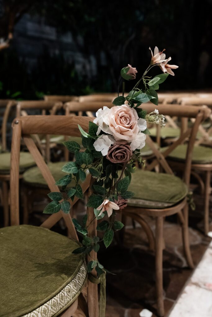 Chapel of Flowers wedding ceremony in The Glass Gardens