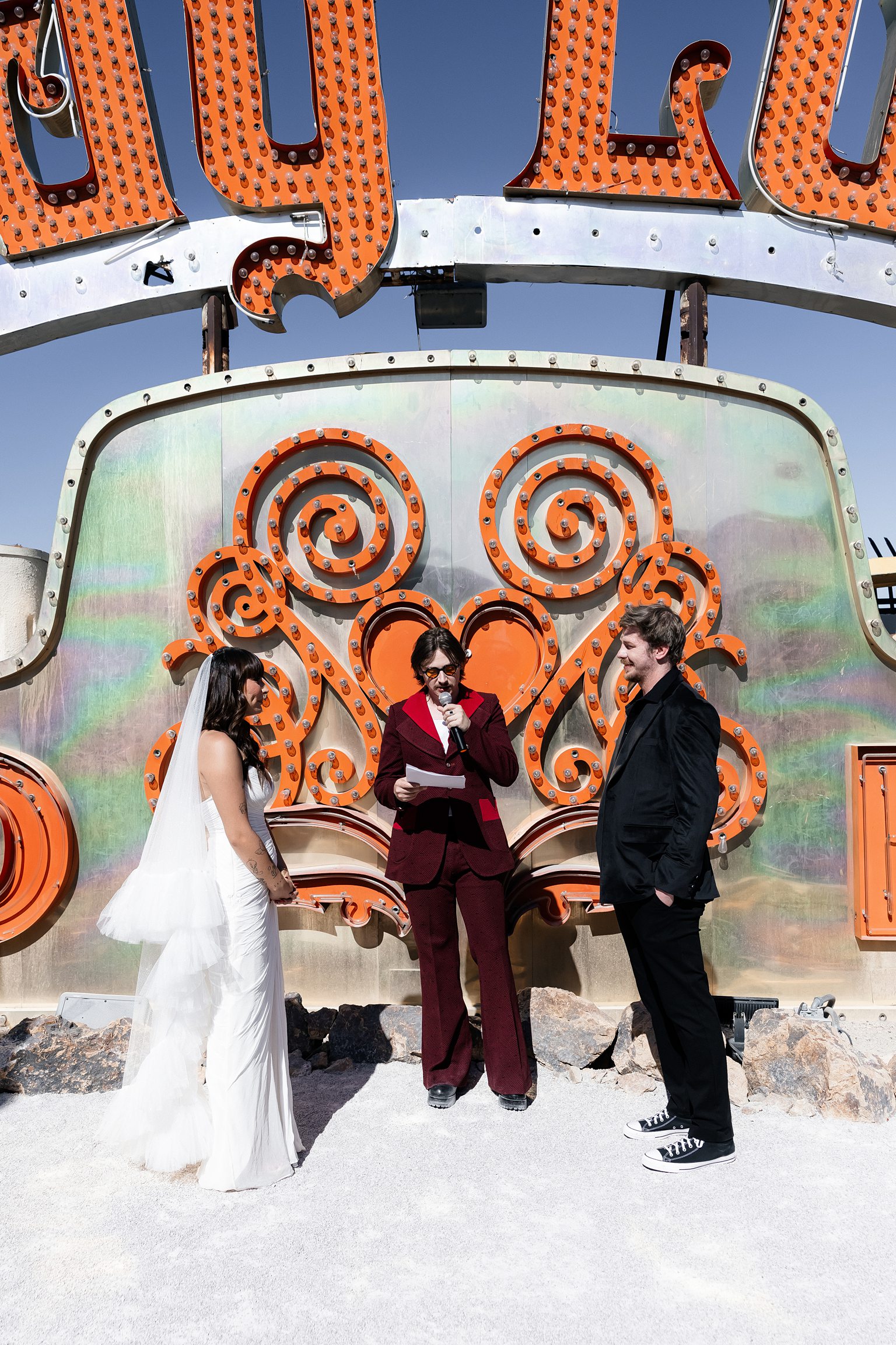 Fun Las Vegas Neon Museum Wedding - riskyexposurephotography.com Fun Las Vegas Neon Museum Wedding - riskyexposurephotography.com