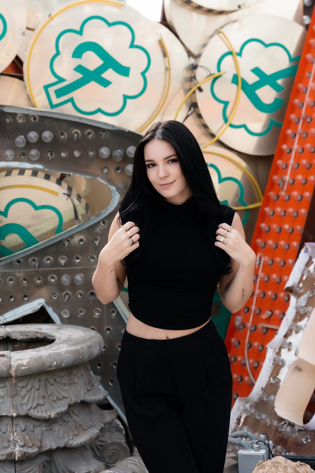 Kyra of Risky Exposure Photography - Neon Museum Las Vegas Wedding Photographer