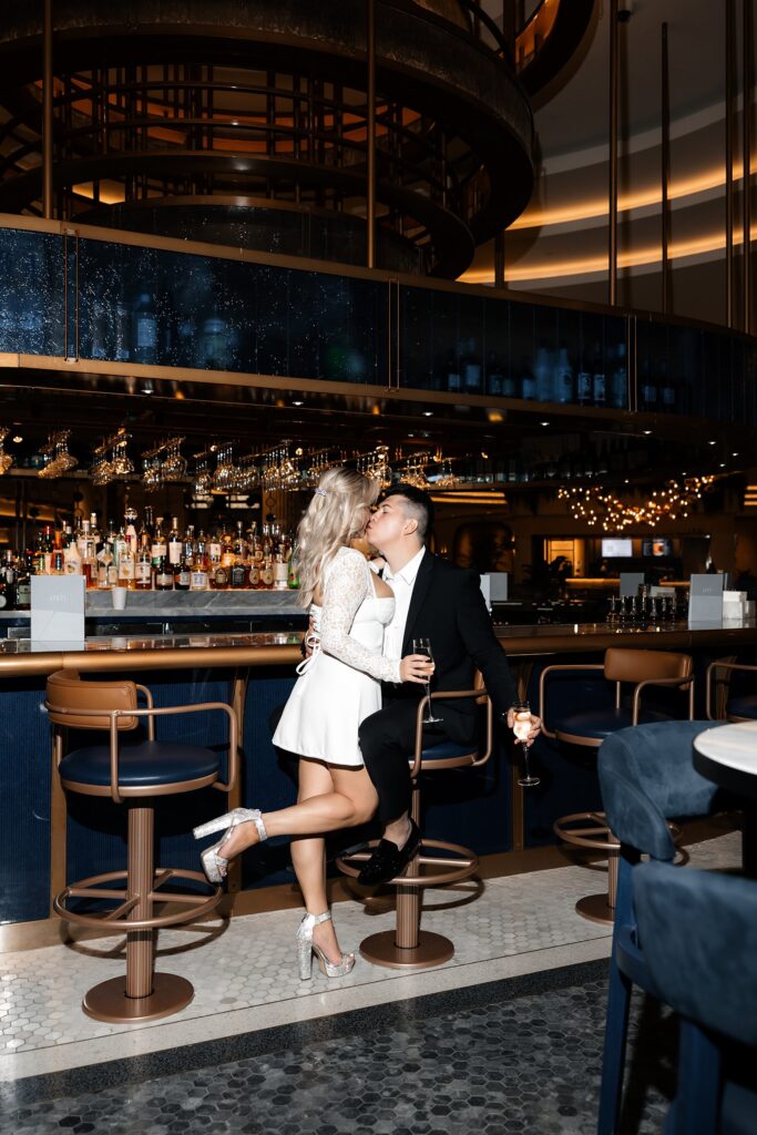 Couples engagement photos at Fontainebleau