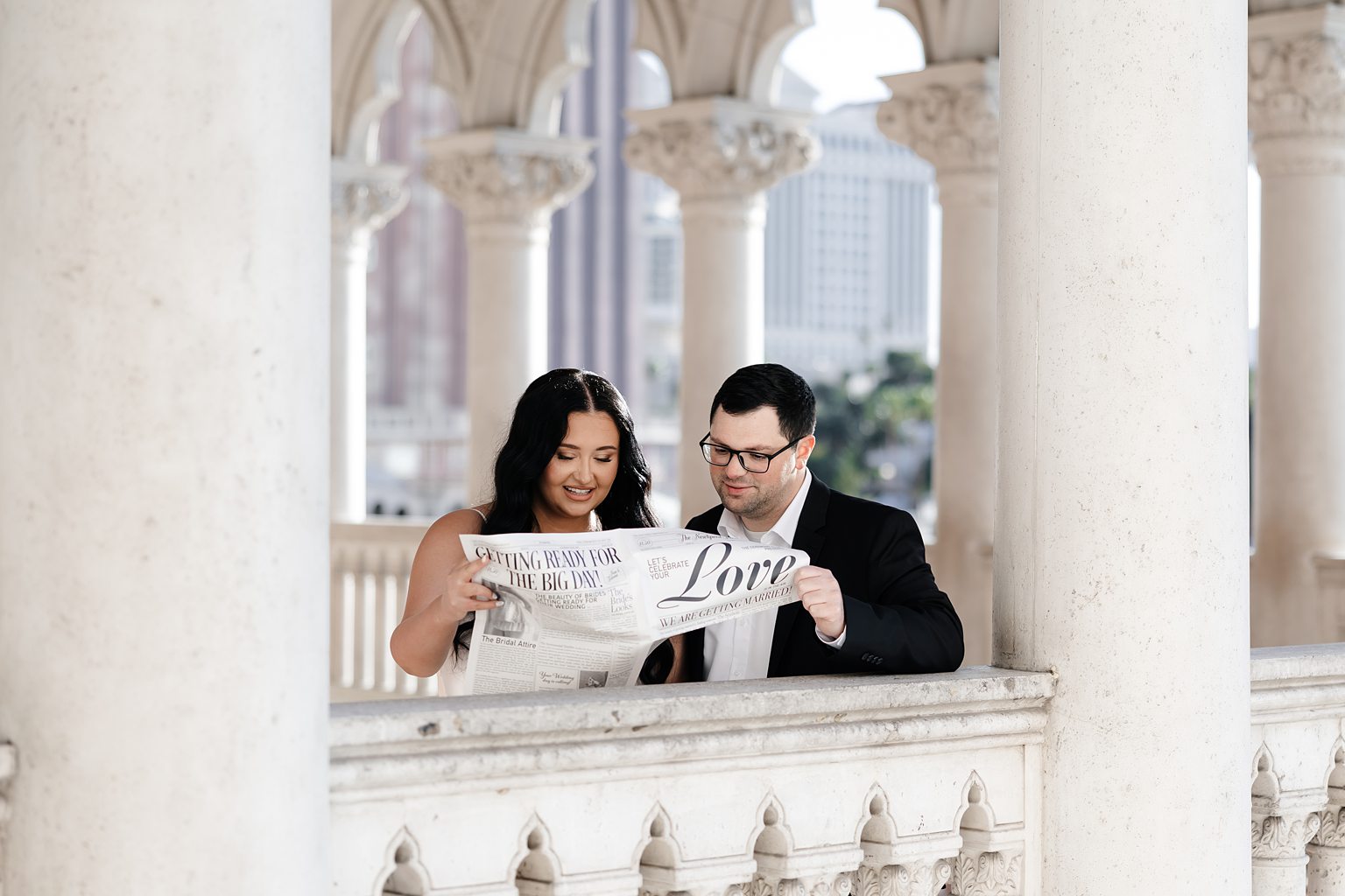 Couples portraits at The Venetian