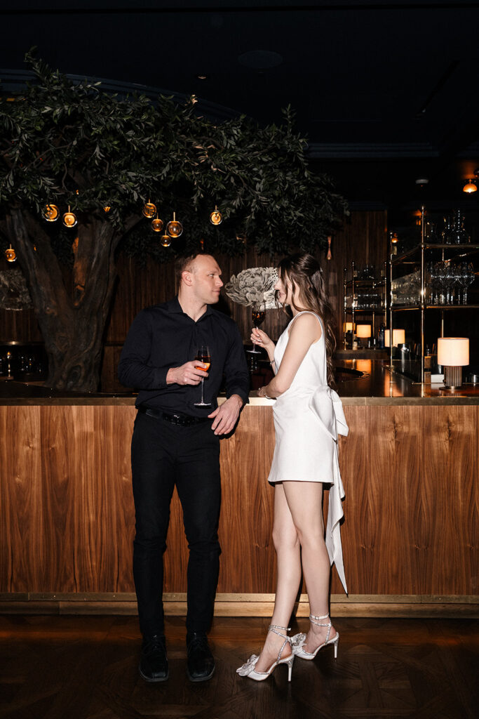 Couple having drinks at Barry's Prime in Las Vegas