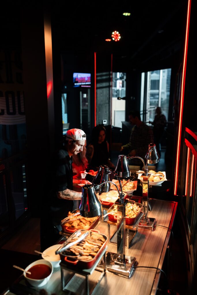 Food station at Ole Red in Las Vegas.