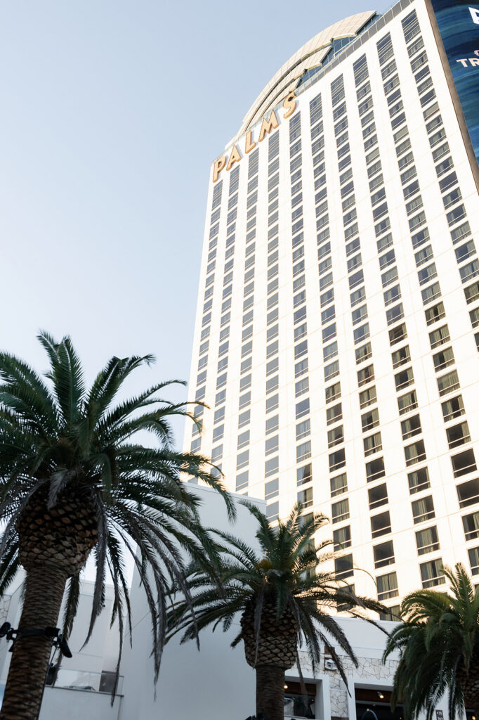 Exterior shot of The Palms Casino Resort in Las Vegas.