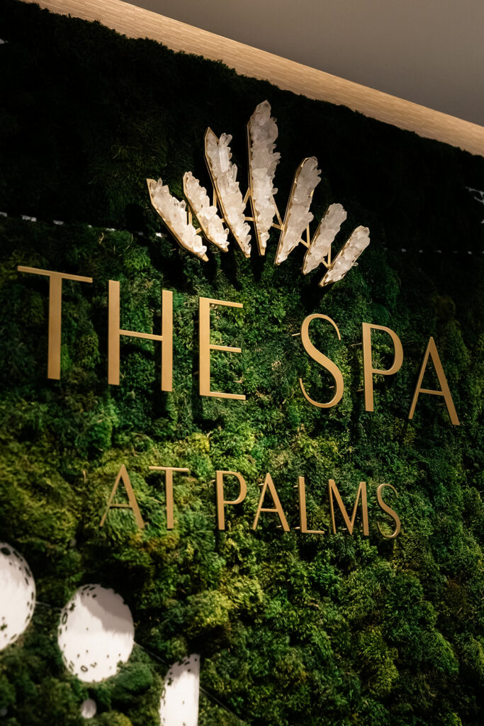 The Spa at The Palms sign.
